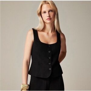 J Crew Vest 0 Scoop Neck Black